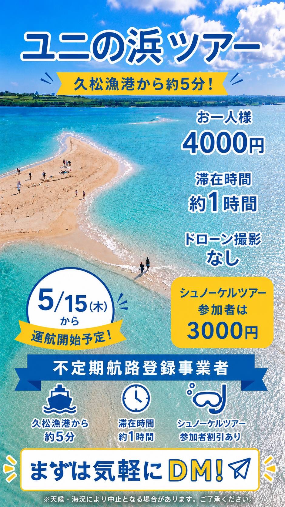 ユニの浜ツアー内容